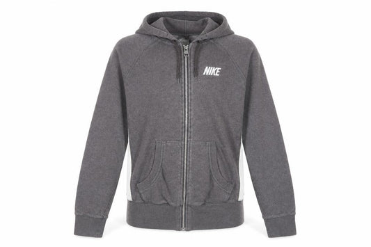 Nike Womens Grey Full Zip Hoodie Small Classic Fit
