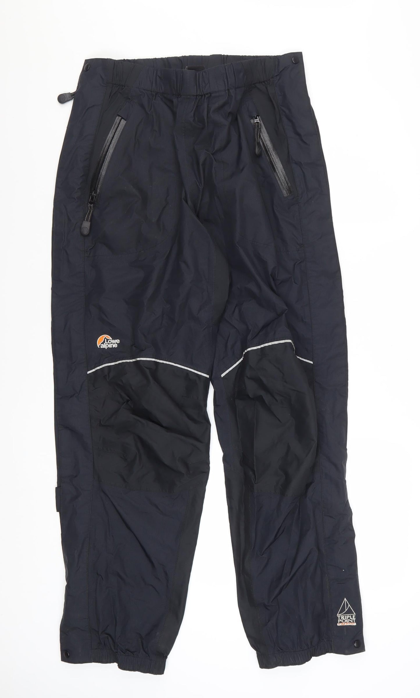 Lowe Alpine Women's Black Waterproof Rain Trousers Size 14