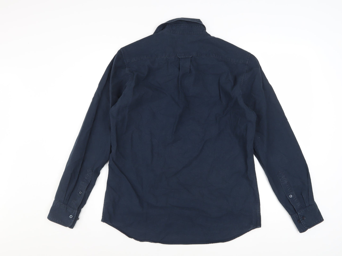 Uniqlo Men’s Blue Cotton Long Sleeve Button-Down Shirt M