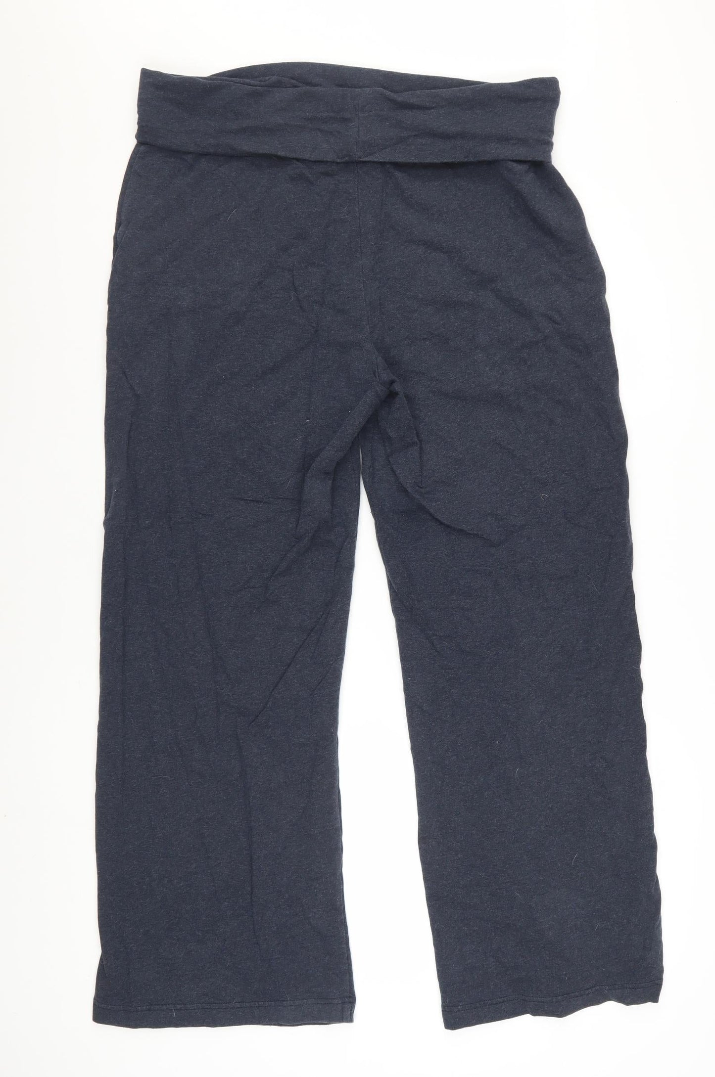 Seasalt Cornwall Women's Navy Cotton Stretch Lazy Bones Trousers UK 16