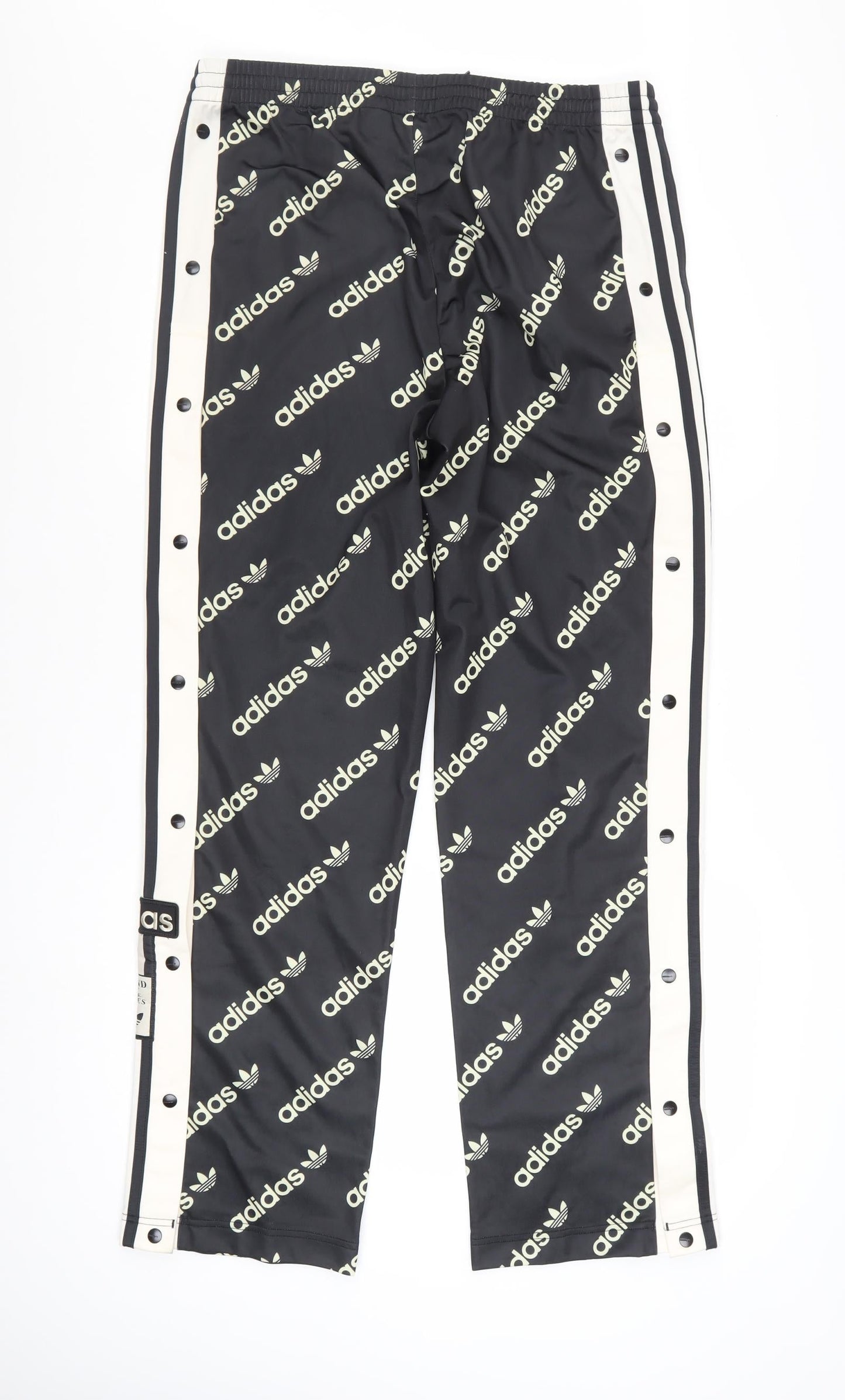 Adidas Women’s Black Logo Snap Track Pants Size 14
