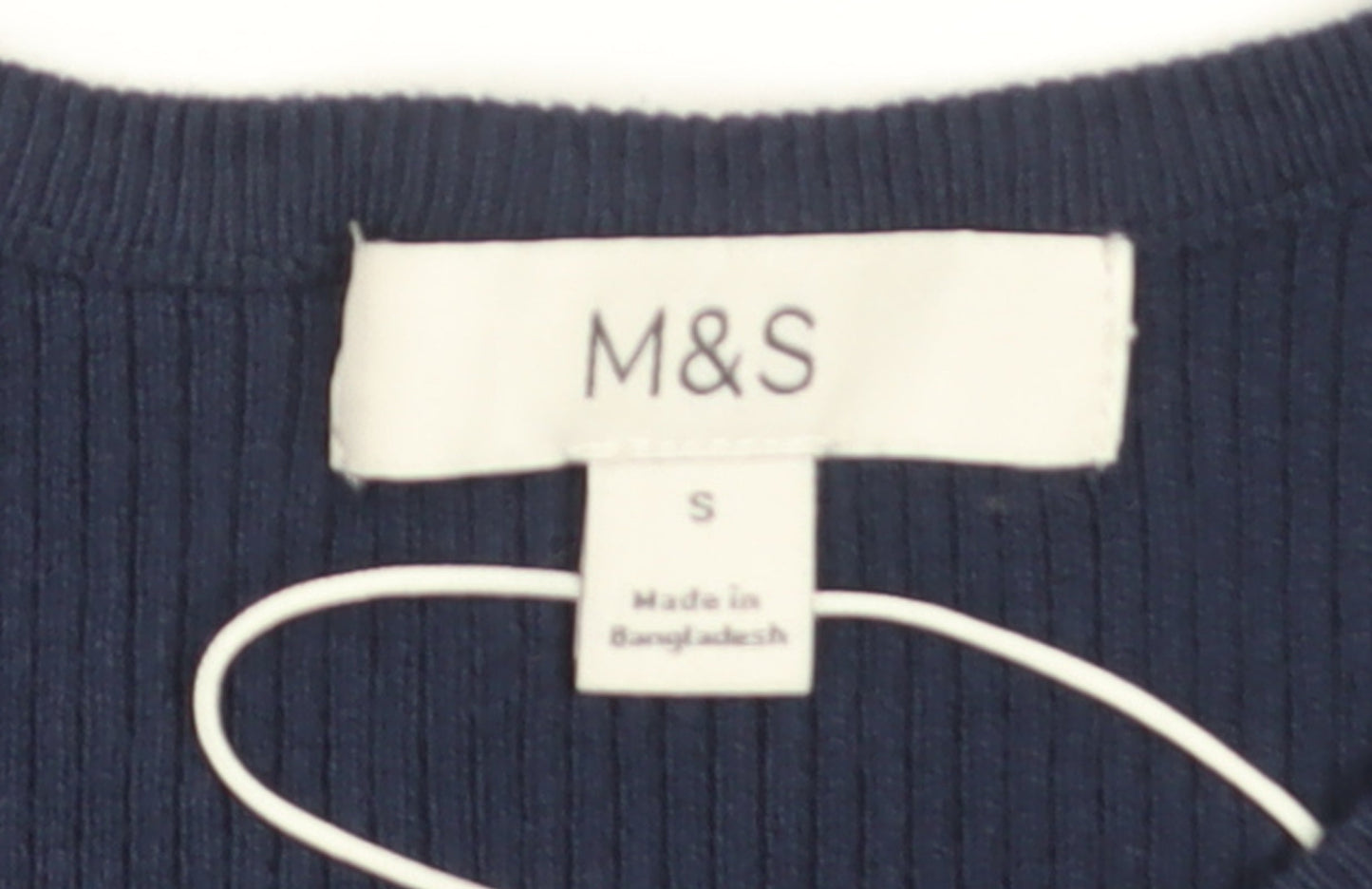 Marks and Spencer Women's Blue Sleeveless Knit Tank Top Size S