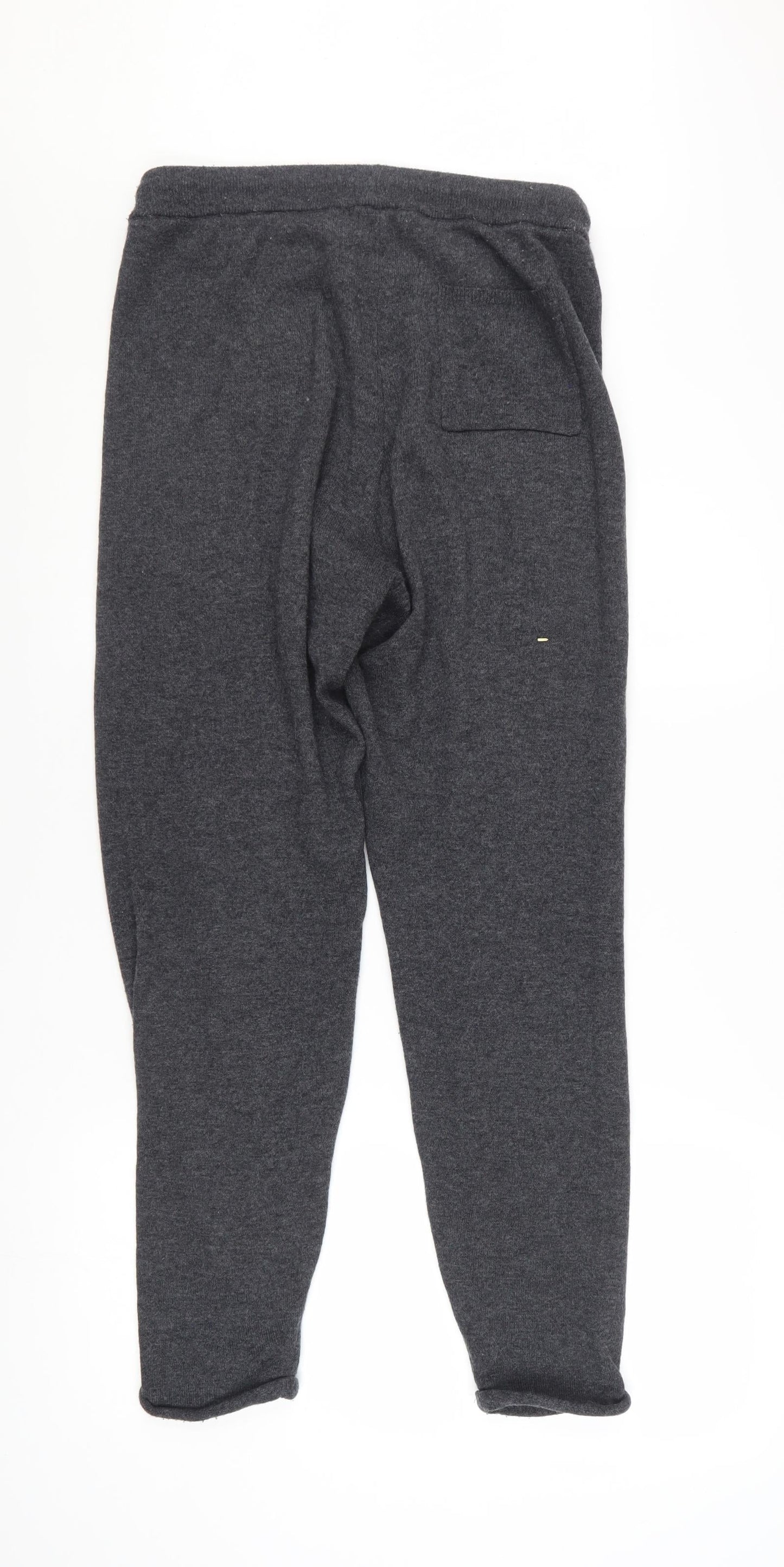 WoolOvers Women Grey Wool Cashmere Jogger Trousers Small