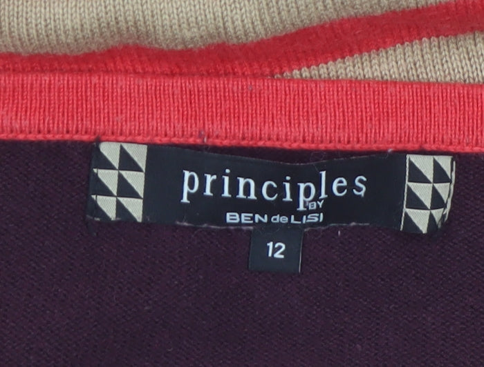 Principles by Ben de Lisi Women's Multicoloured Stripe Jumper Size 12