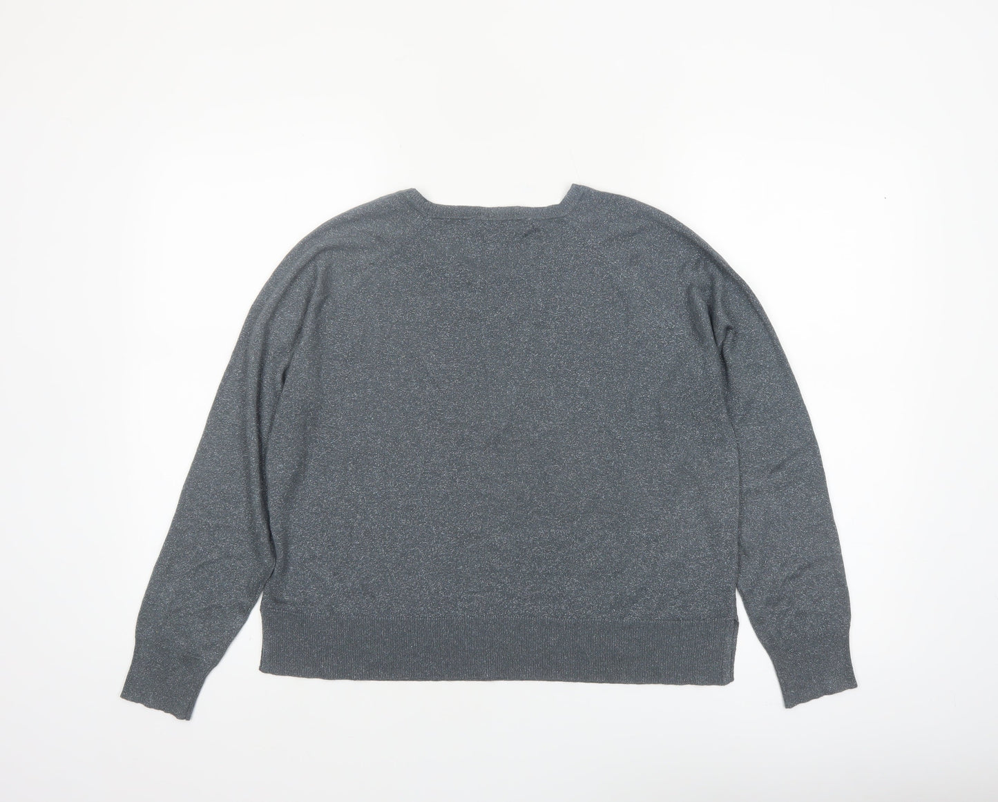 ZARA Womens Grey Long Sleeve Knit Pullover Jumper Size S
