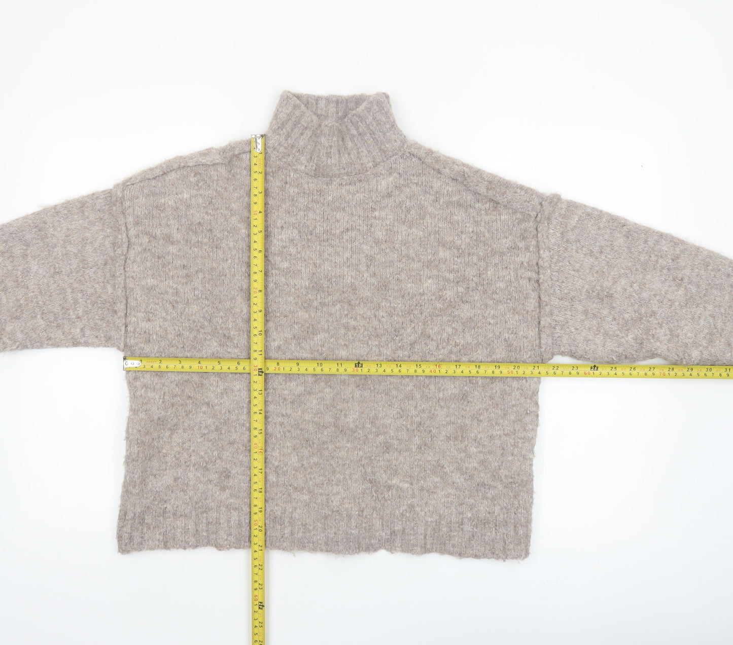Urban Outfitters Womens Beige Roll Neck Knit Jumper XS
