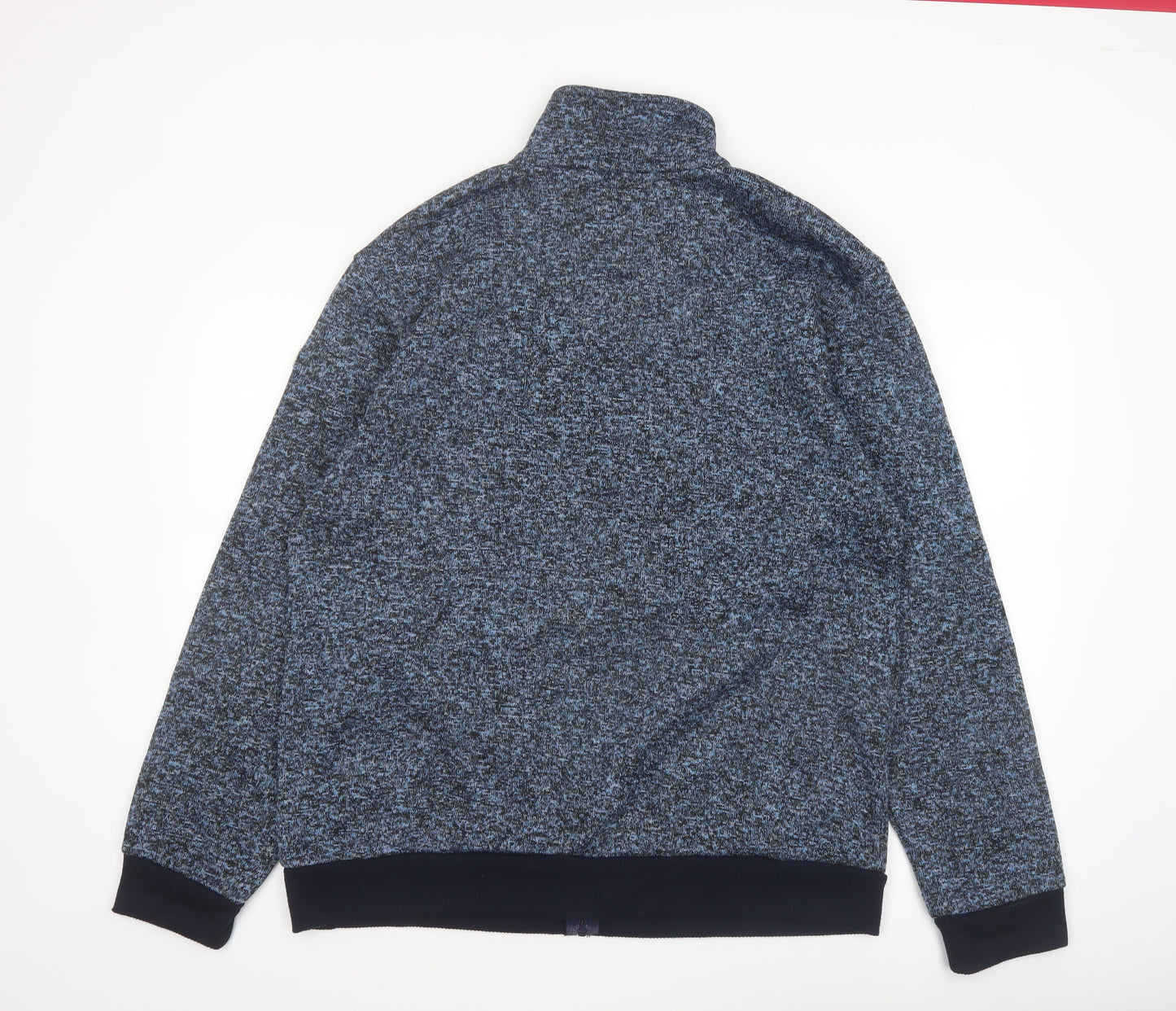 Atlas For Men Blue Fleece Full Zip Jacket Mens L Outdoor Casual