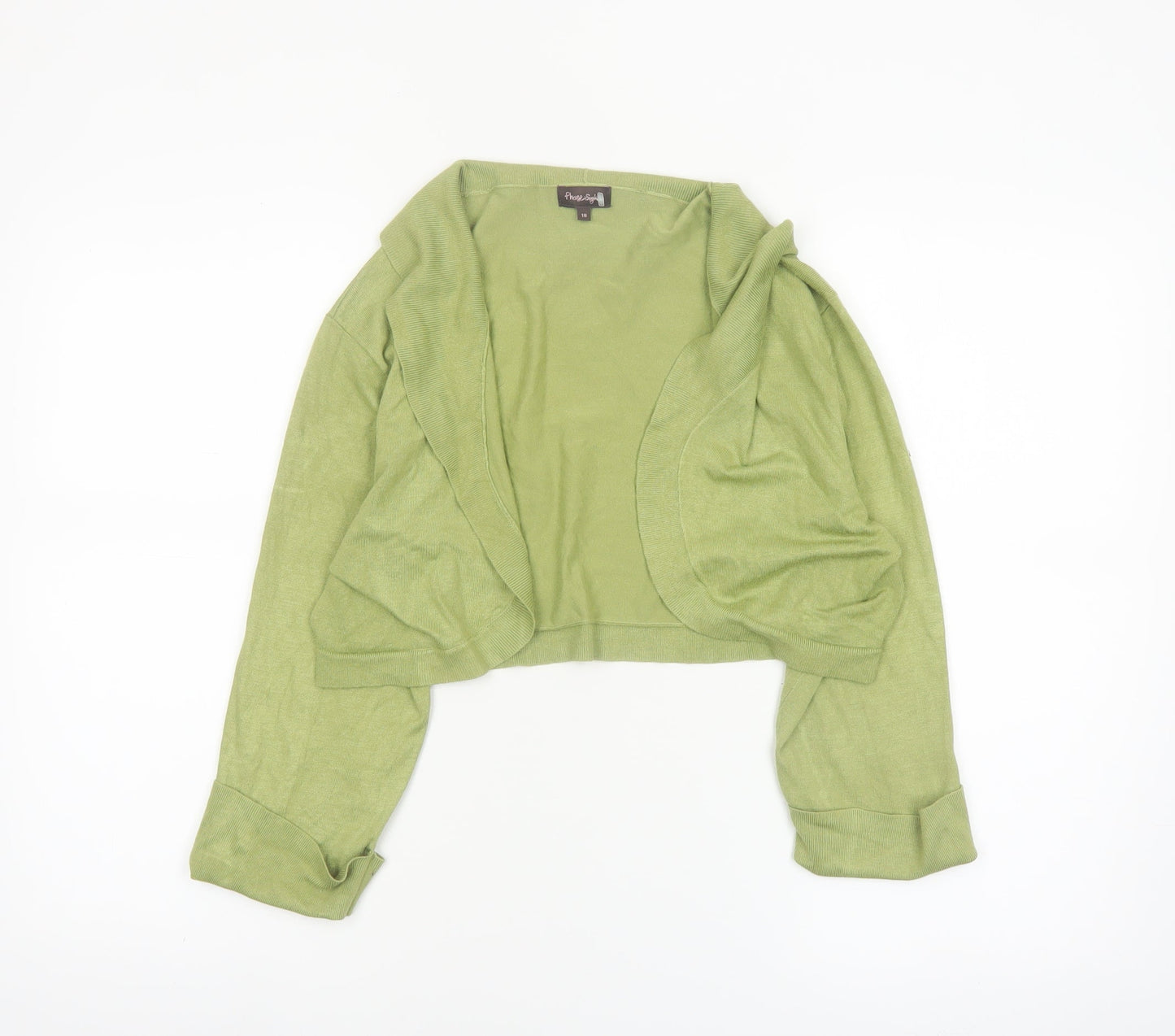 Phase Eight Women’s Green Shrug Knit Cardigan Size 18