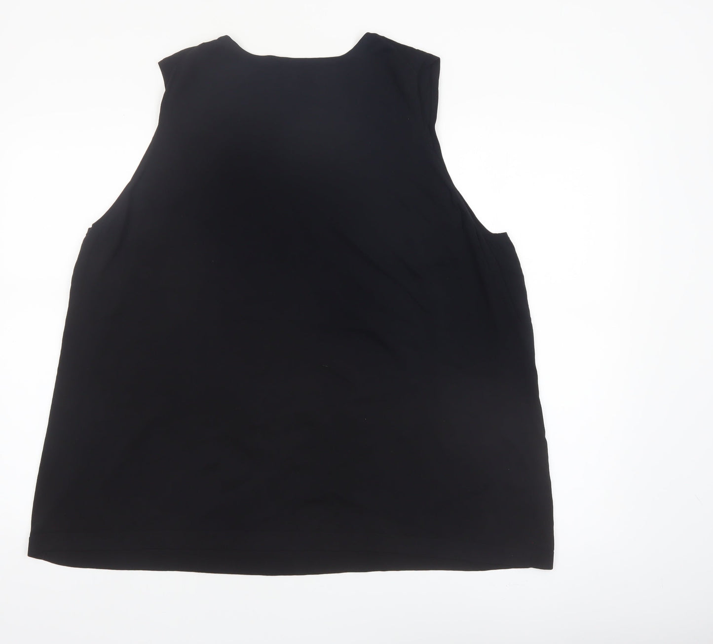 Dialogue Women's Black Plus Size 2X Sleeveless Stretch Tank Top