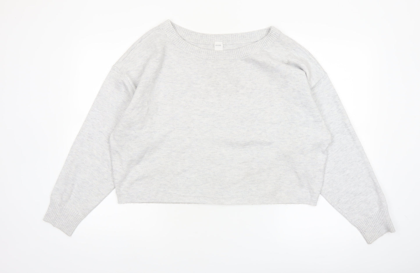 Gilly Hicks Women’s Grey Knit Crew Neck Pullover Jumper Medium