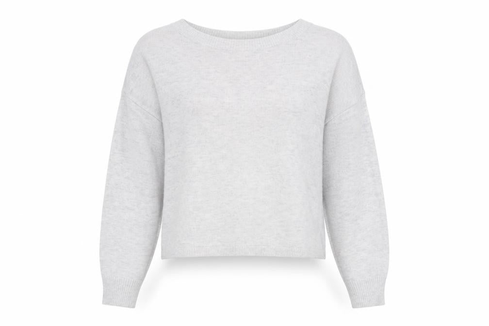 Gilly Hicks Women’s Grey Knit Crew Neck Pullover Jumper Medium