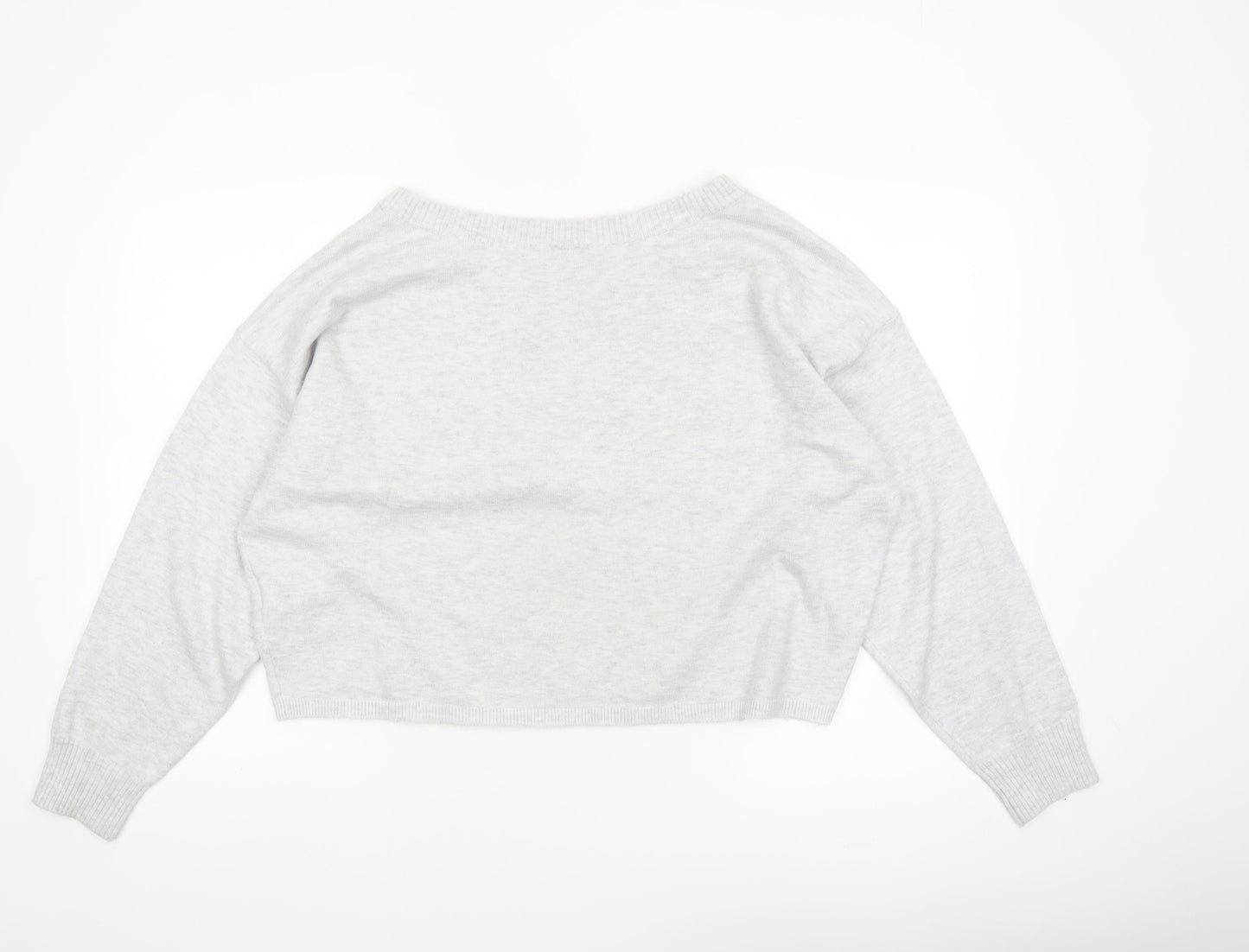 Gilly Hicks Women’s Grey Knit Crew Neck Pullover Jumper Medium