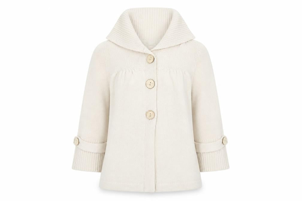 Marks & Spencer Women’s Beige Collared Cardigan UK 12 Knit