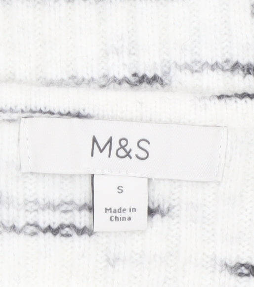 Marks and Spencer Women's Ivory Knit Pullover Jumper S