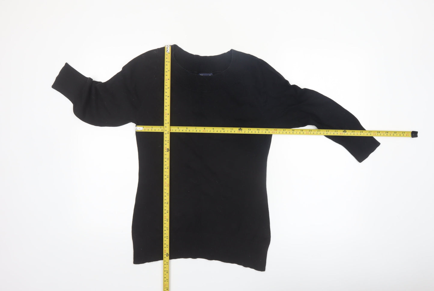 Gap Women’s Black Cotton Crew Neck Long Sleeve Jumper M