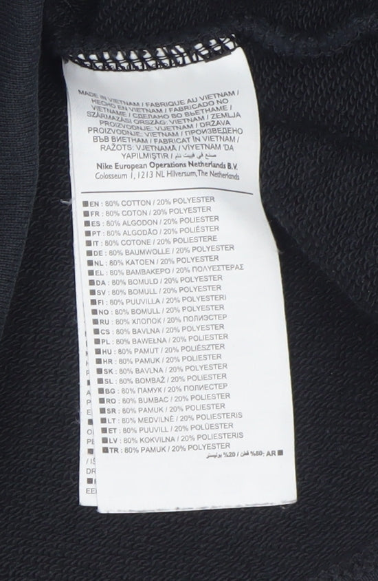 Nike Men's Black L Pullover Sweatshirt Crew Neck Regular Fit