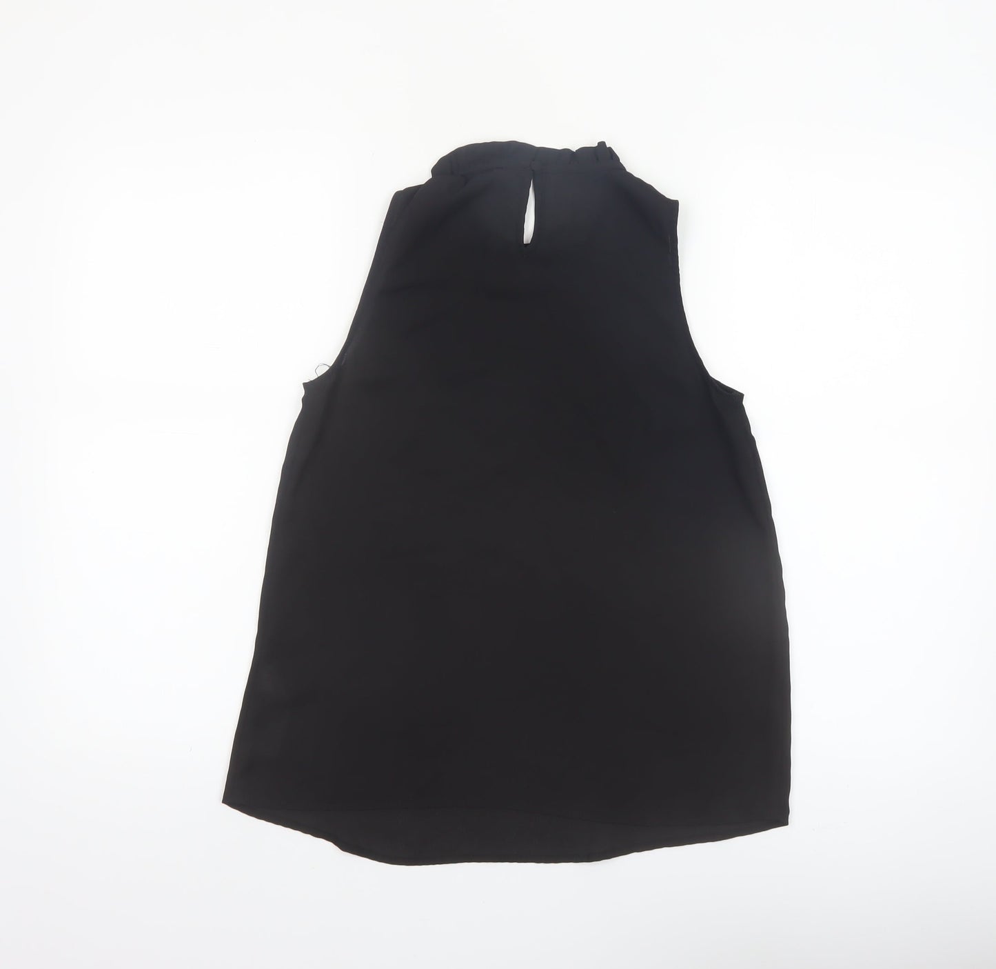 New Look Women's Black High Neck Sleeveless Blouse Size 6
