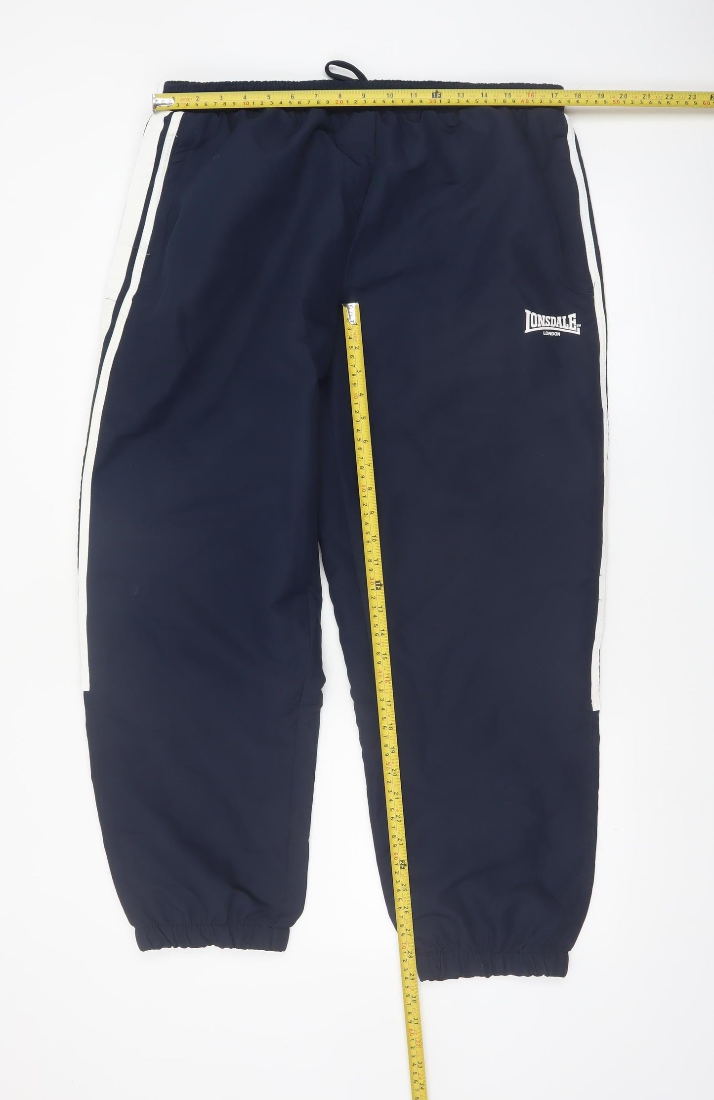 Lonsdale Men's Blue Jogger Trousers L Elastic Waist Casual
