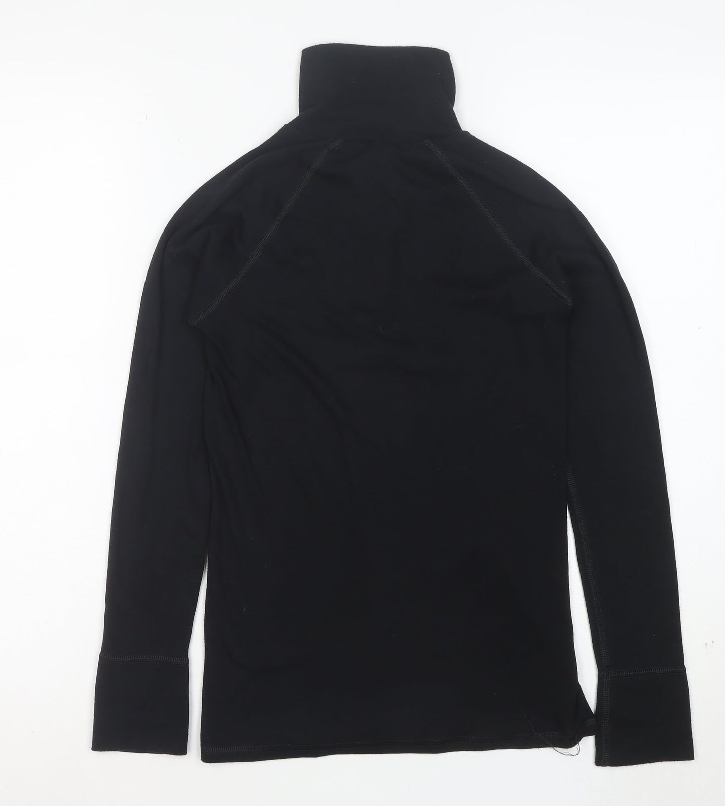 Marks and Spencer Womens Black Size 10 1/4 Zip Pullover Sweatshirt