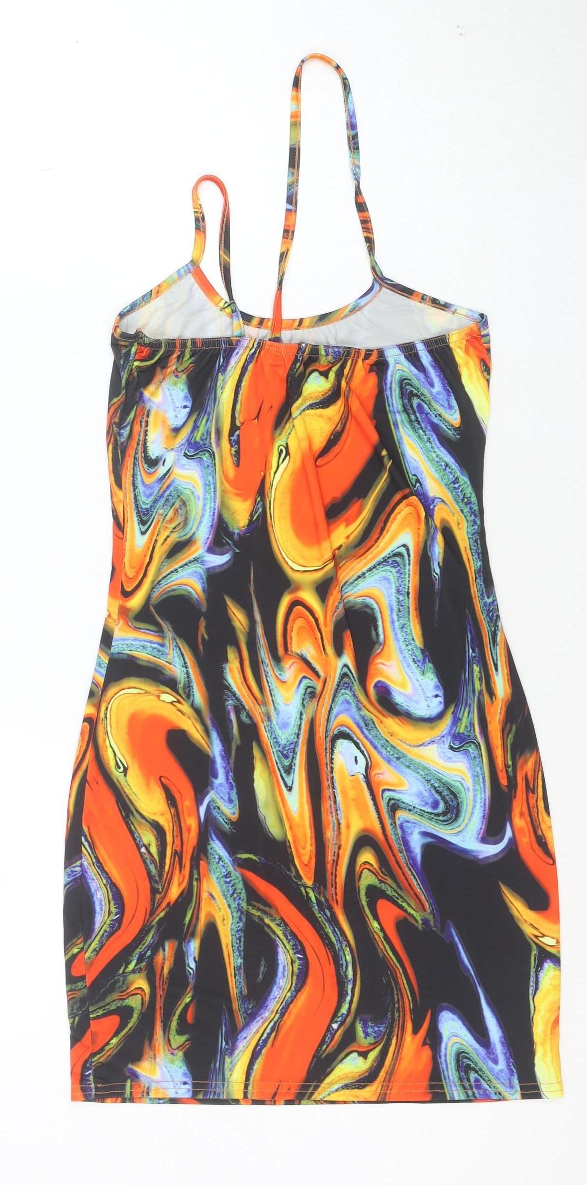PrettyLittleThing Women’s Multicoloured Size 10 Bodycon Dress