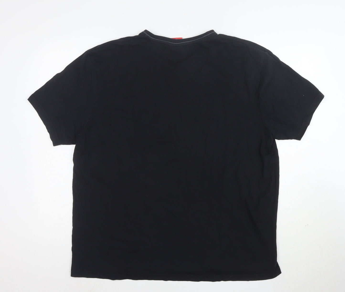 Slazenger Men's Black 2XL V-Neck Cotton T-Shirt