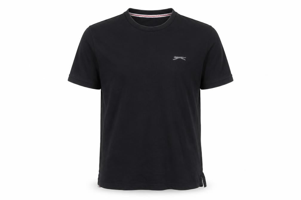 Slazenger Men's Black Short Sleeve Crew Neck Cotton T-Shirt Size M