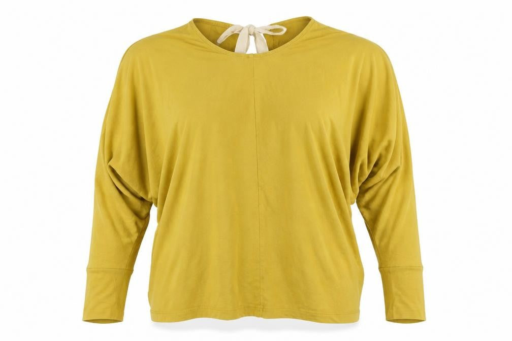 Reiss Women's Yellow Cotton Elastane Tunic Blouse Size S