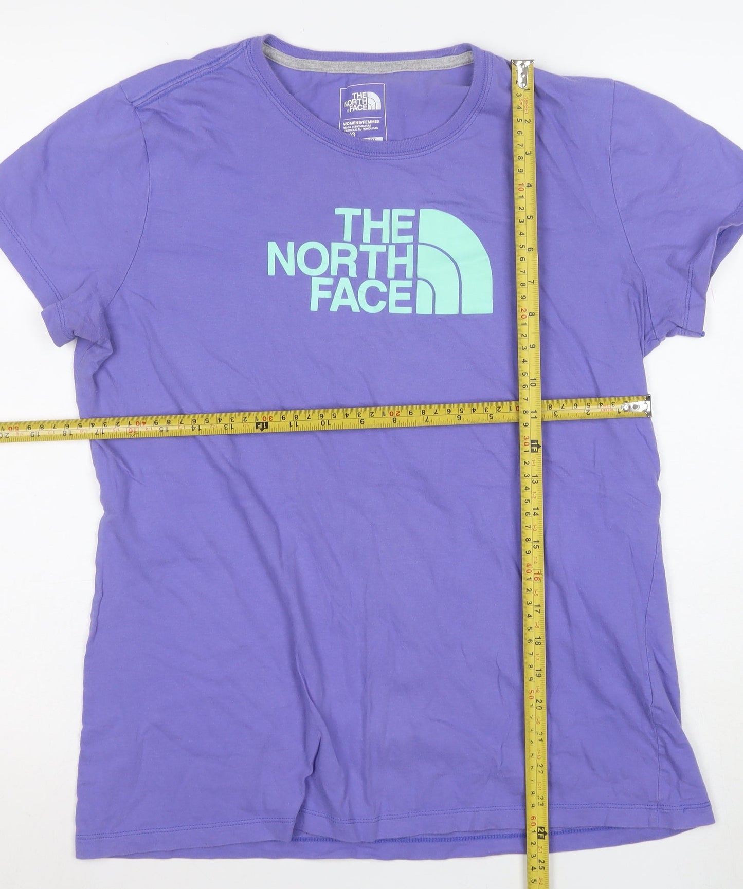 The North Face Women's Purple Classic Fit Cotton T-Shirt Size L