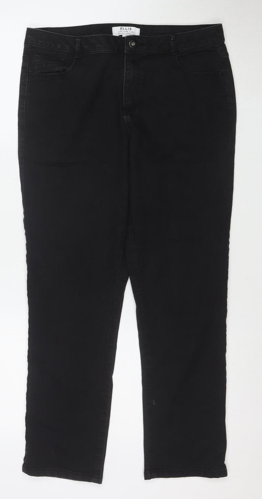 Dorothy Perkins Women's Black Ellis Skinny Jeans Size 14S Cotton Blend