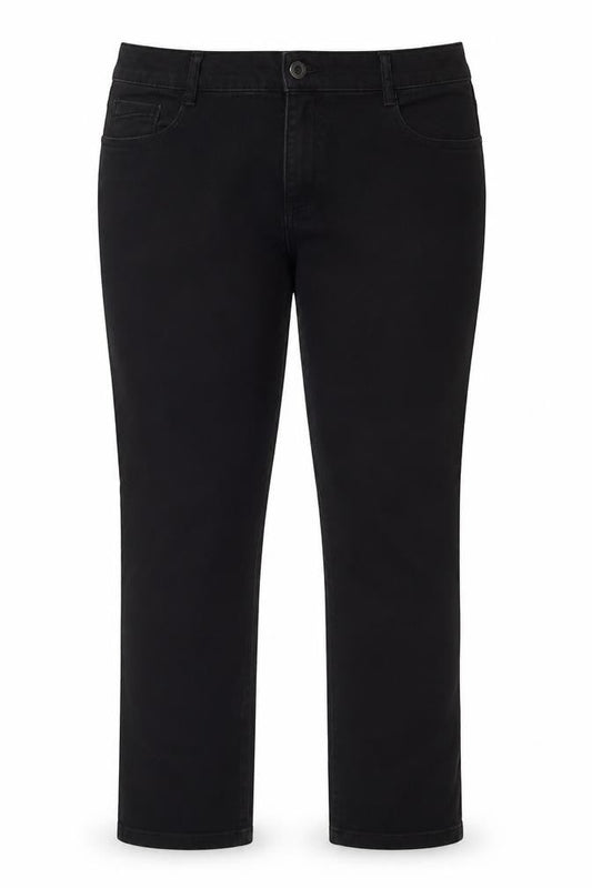 Front view of Dorothy Perkins Women's Black Ellis Skinny Jeans Size 14S Cotton Blend