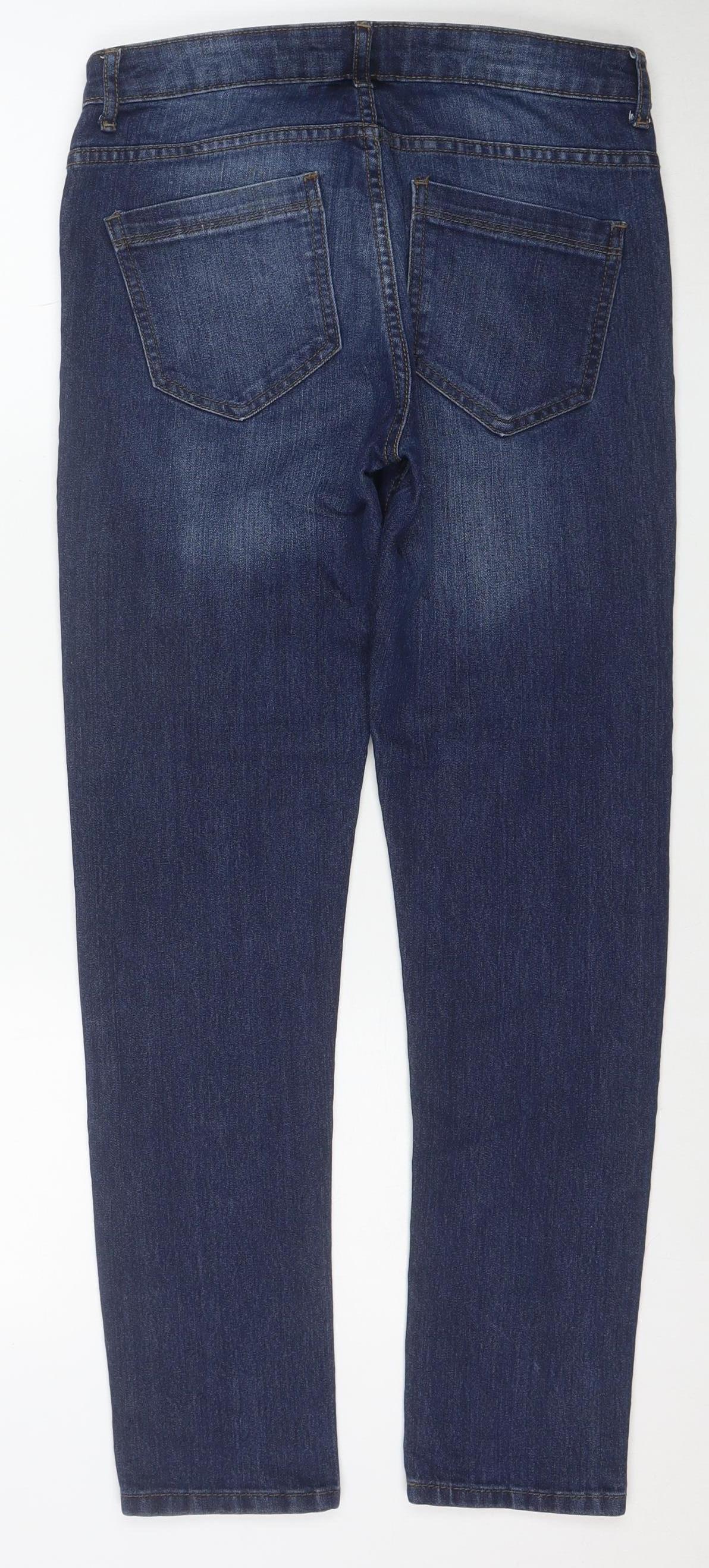 Denim Co. Women's Blue Skinny Jeans W30 L30 Cotton Blend