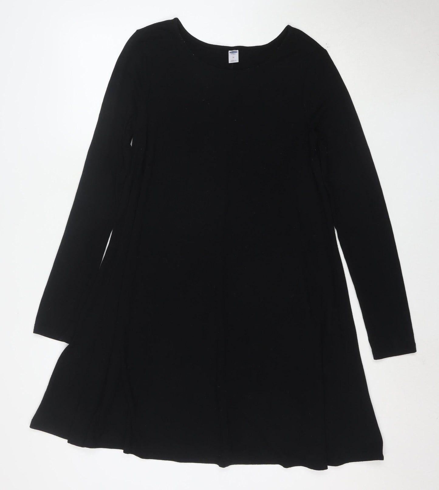 Old Navy Women’s Black Jersey A-Line Dress Size M Long Sleeve