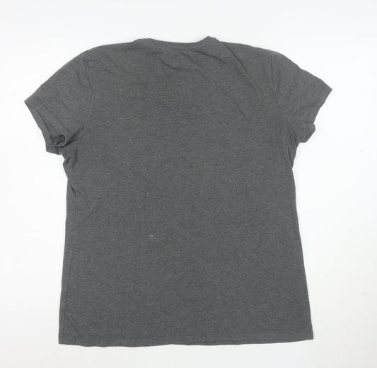 The North Face Womens Grey Classic Fit Short Sleeve T-Shirt L