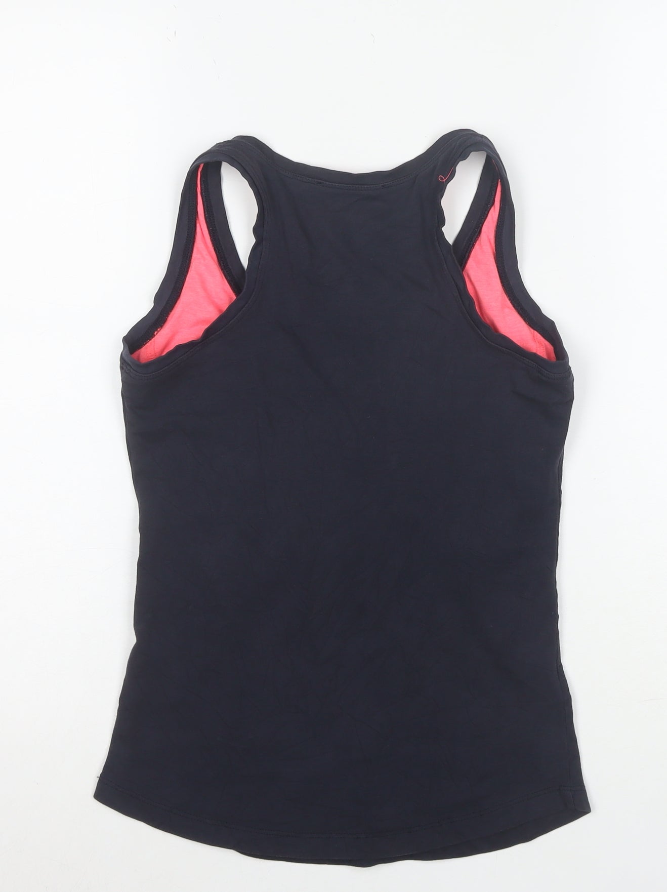 ELLE SPORT Women's Black Racerback Tank Top Size 10 Slim Fit