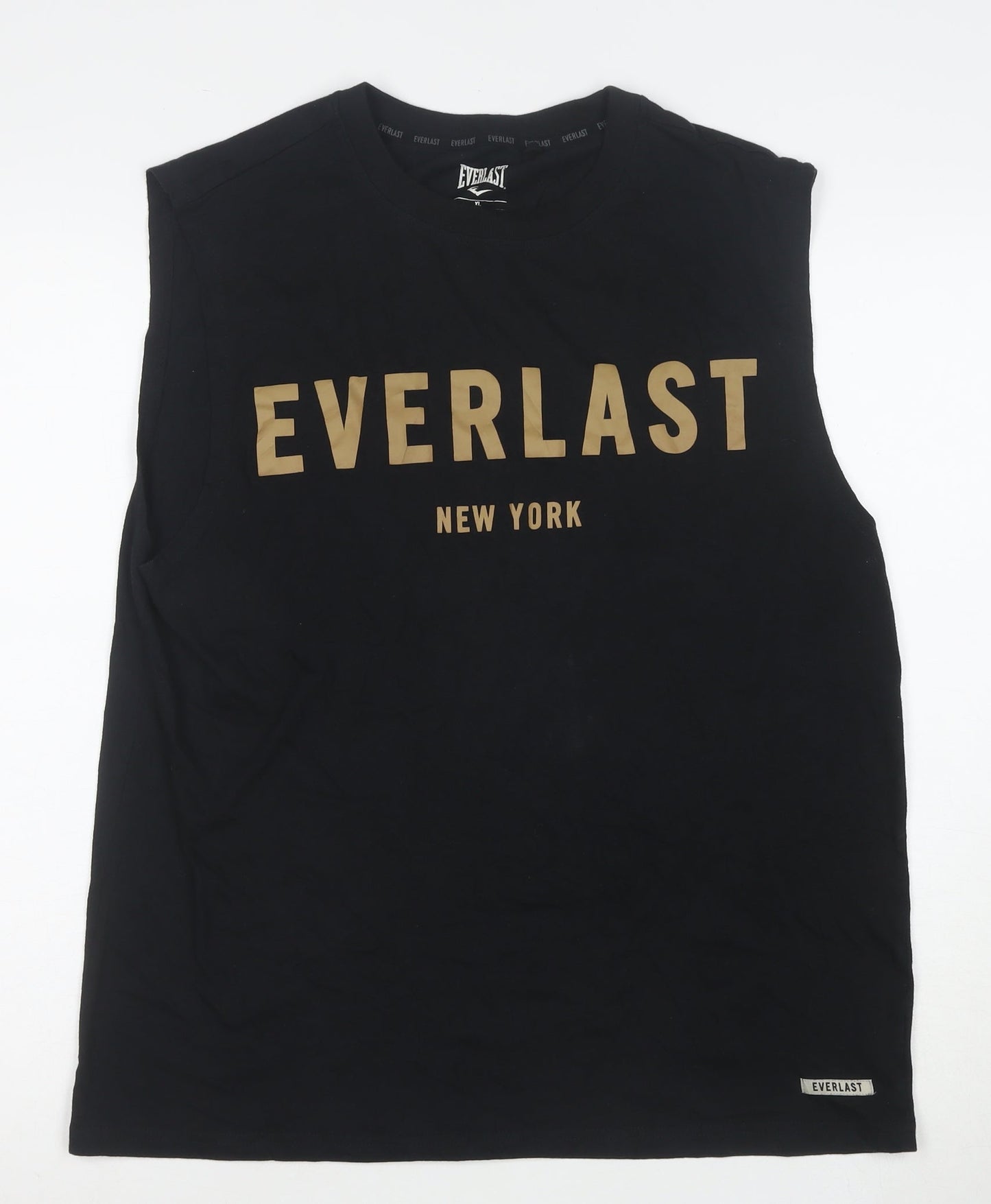 Everlast Men’s Black XL Sleeveless Tank Top Athletic Fit