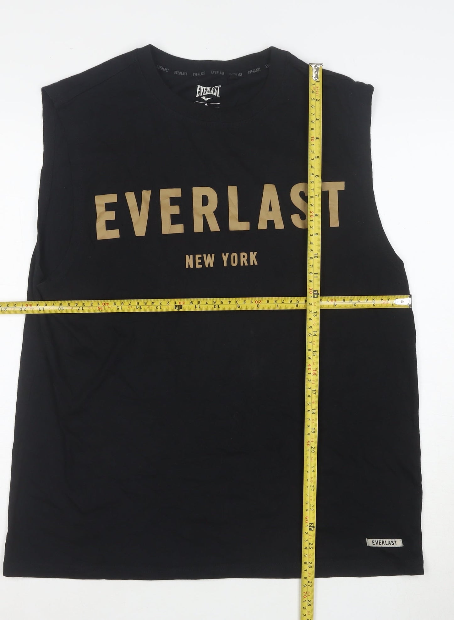 Everlast Men’s Black XL Sleeveless Tank Top Athletic Fit