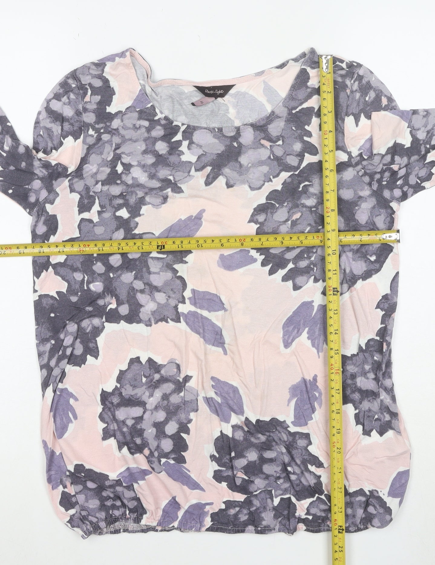 Next Easy Light Women's Multicoloured Floral Jersey Blouse Size 10