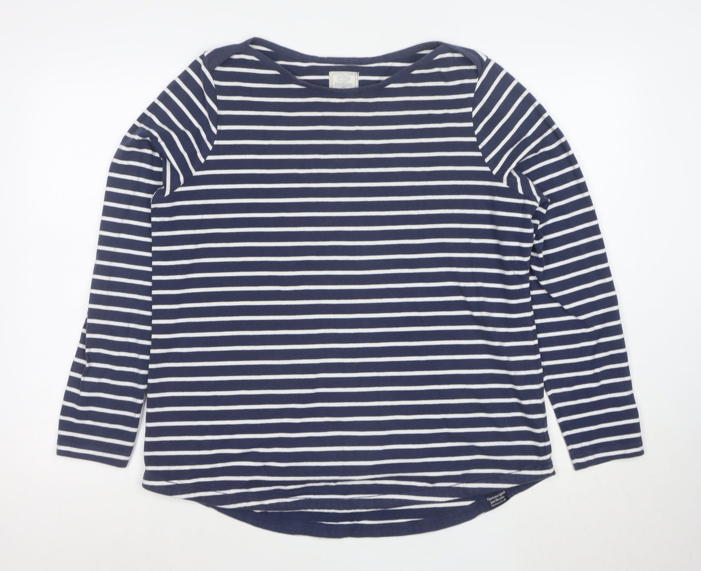 Fat Face Women’s Blue Striped Long Sleeve Breton T-Shirt Size 16