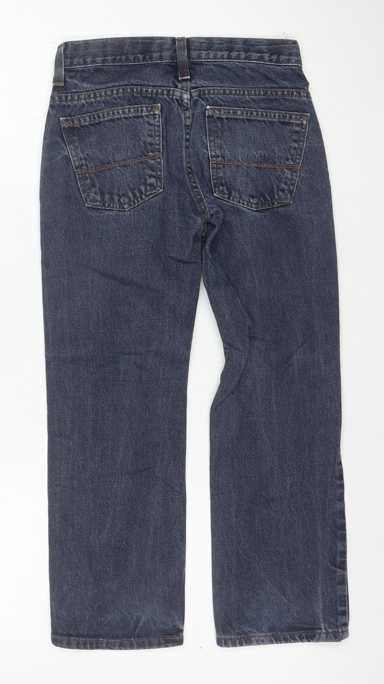 Arizona Jean Co. Womens Blue Straight Leg Denim Jeans Size 8 Regular