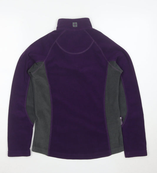 Mountain Warehouse Womens Purple Fleece Pullover Size UK 6 Outdoor Layer