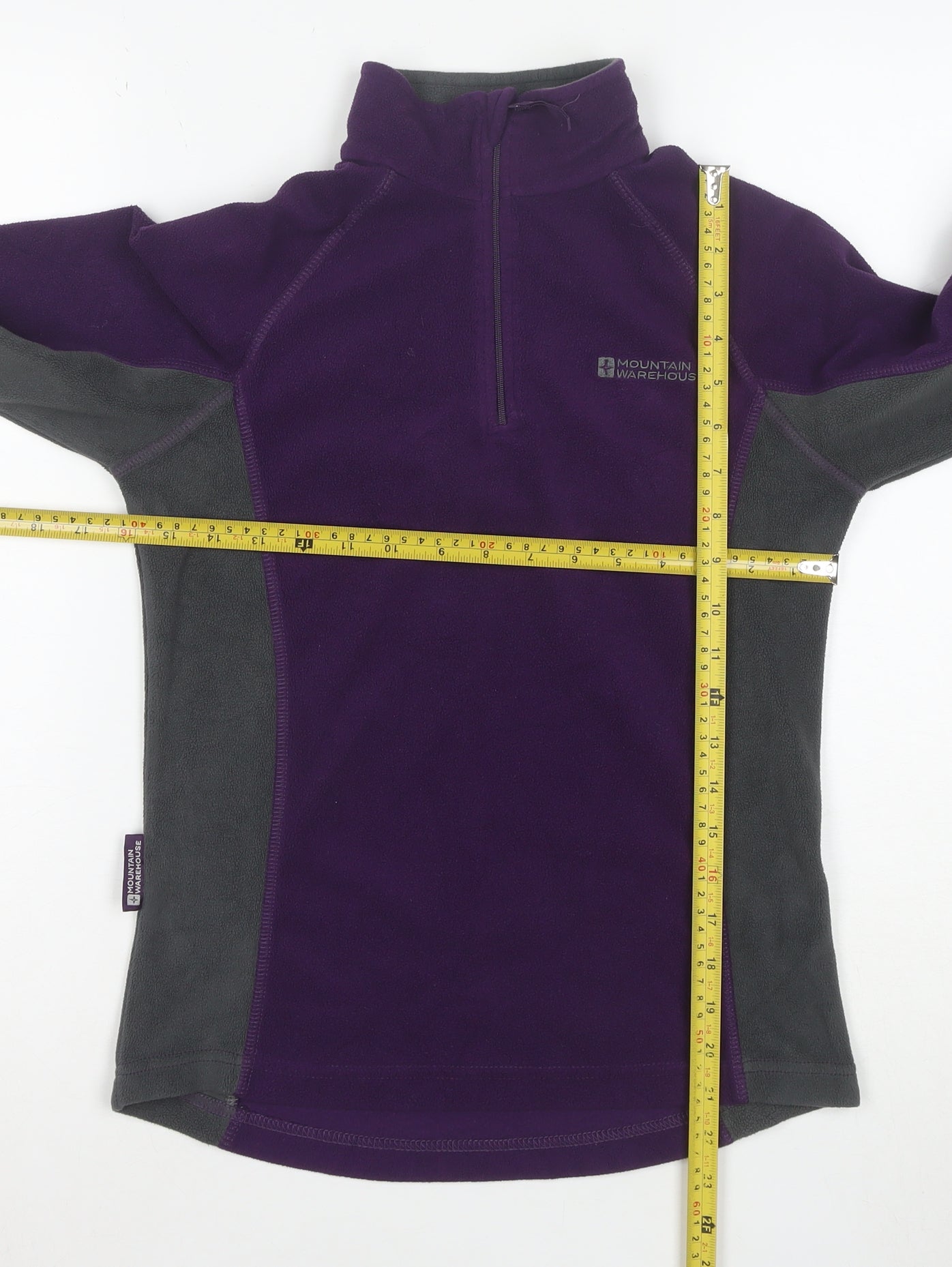 Mountain Warehouse Womens Purple Fleece Pullover Size UK 6 Outdoor Layer