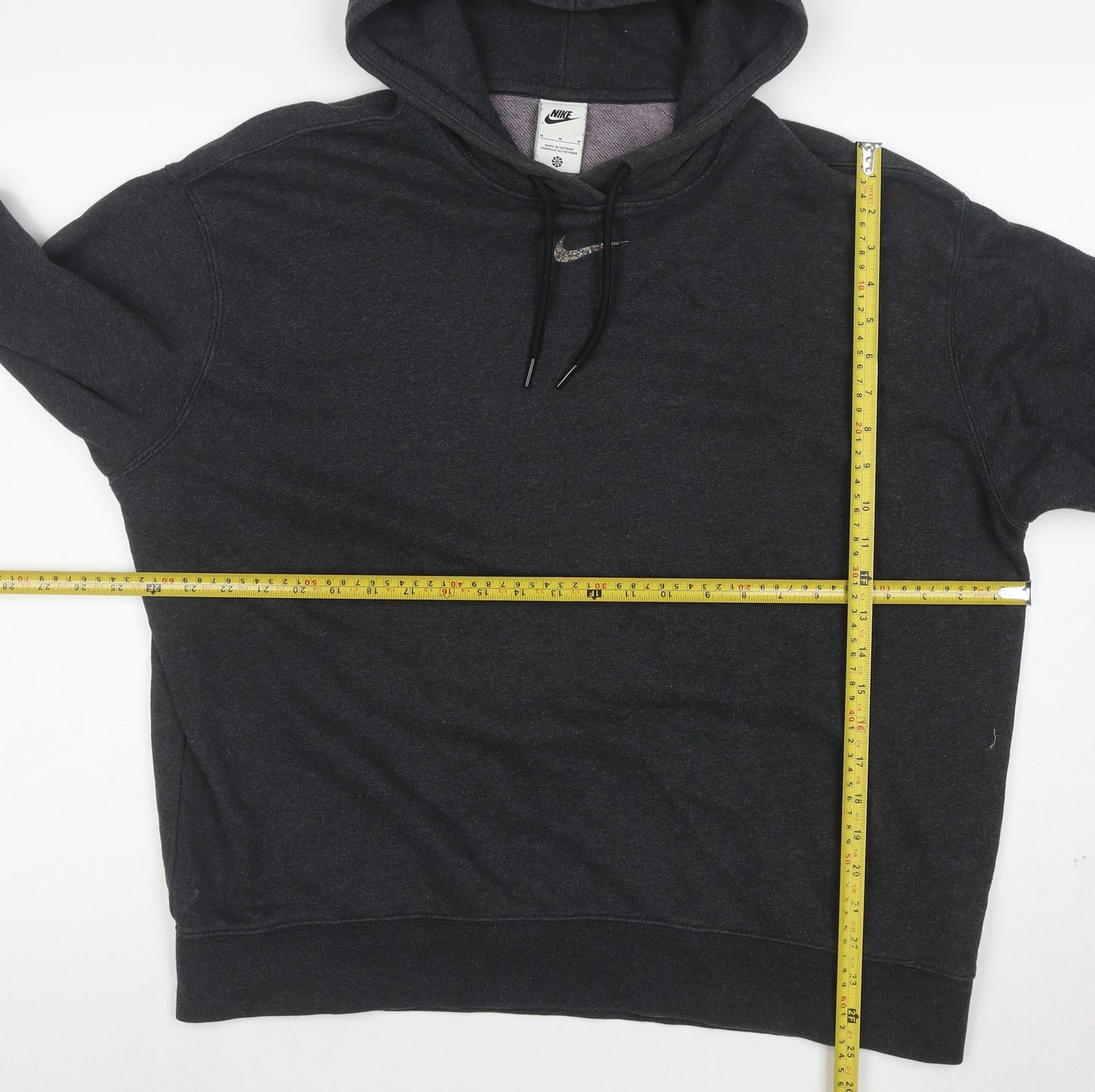 Nike Women's Black M Pullover Hoodie Cotton Blend Casual Sweatshirt