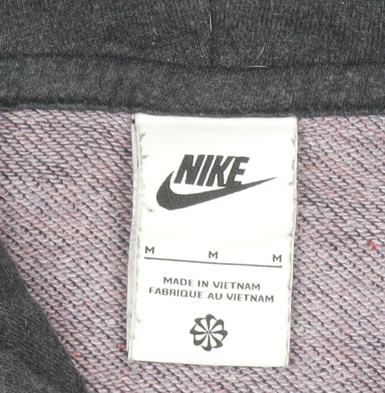 Nike Women's Black M Pullover Hoodie Cotton Blend Casual Sweatshirt