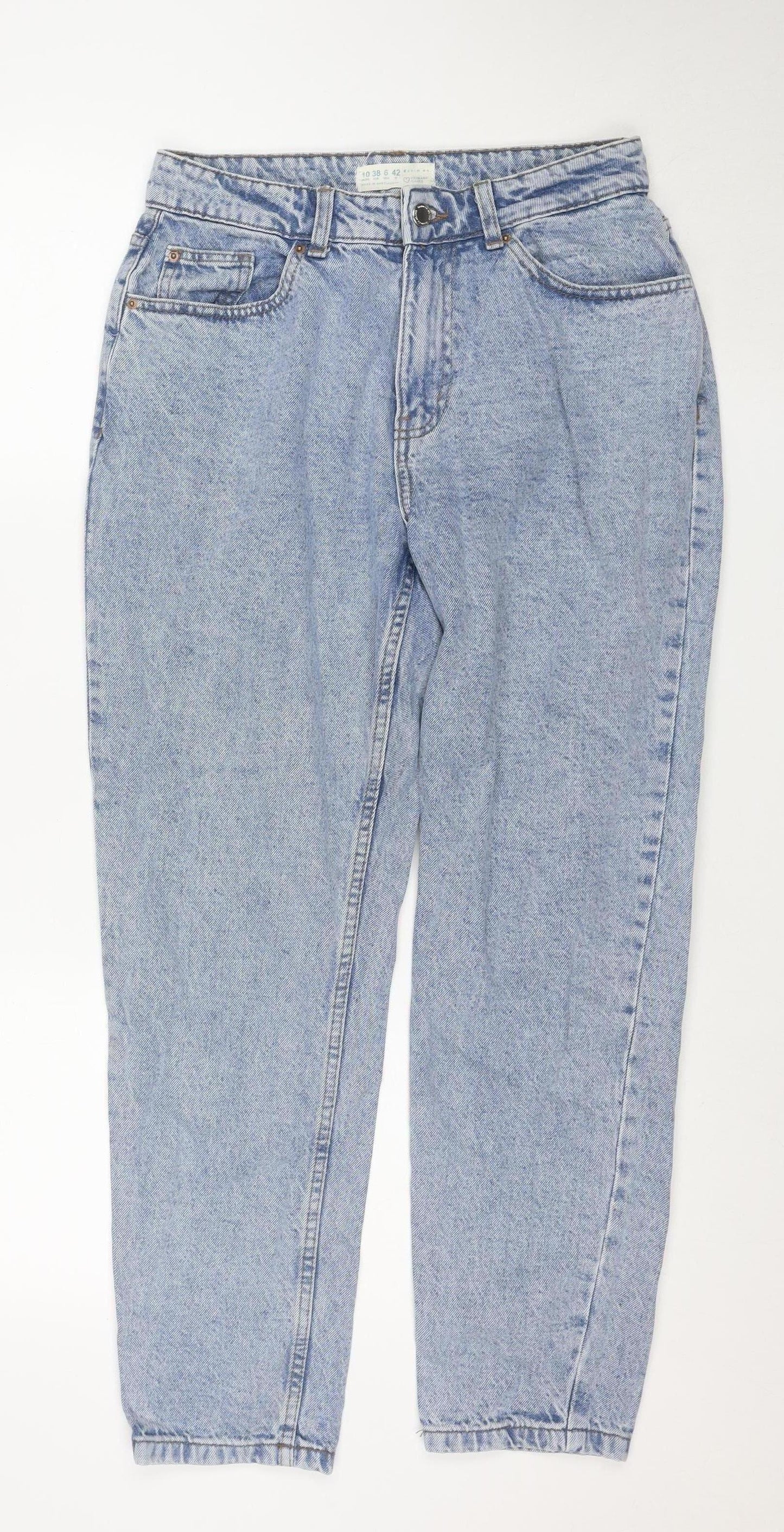 Primark Women’s Blue Mom Jeans Size 10 High Waist Denim