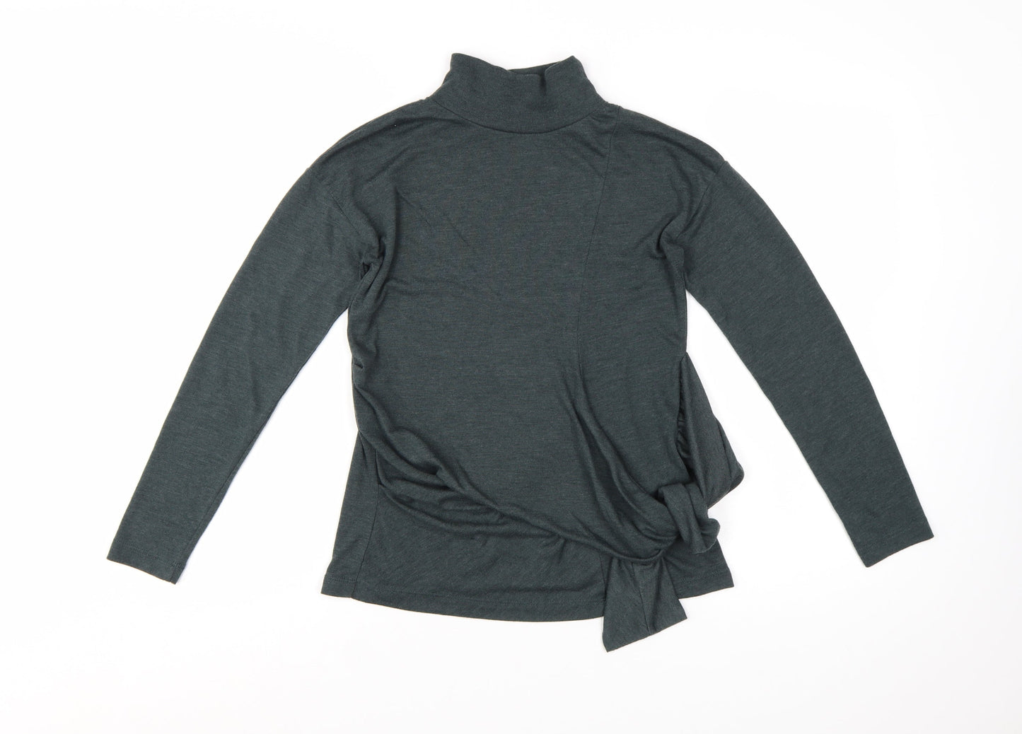 Great Plains Women’s Grey Roll Neck Tie Pullover Jumper XS