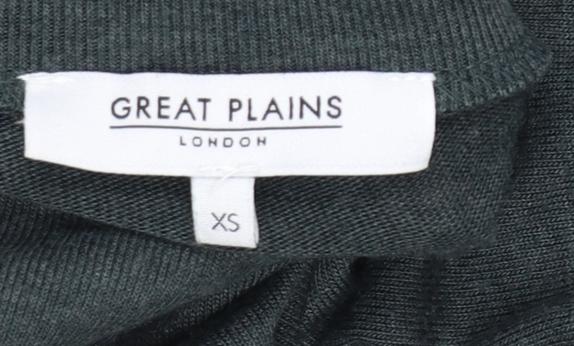 Great Plains Women’s Grey Roll Neck Tie Pullover Jumper XS