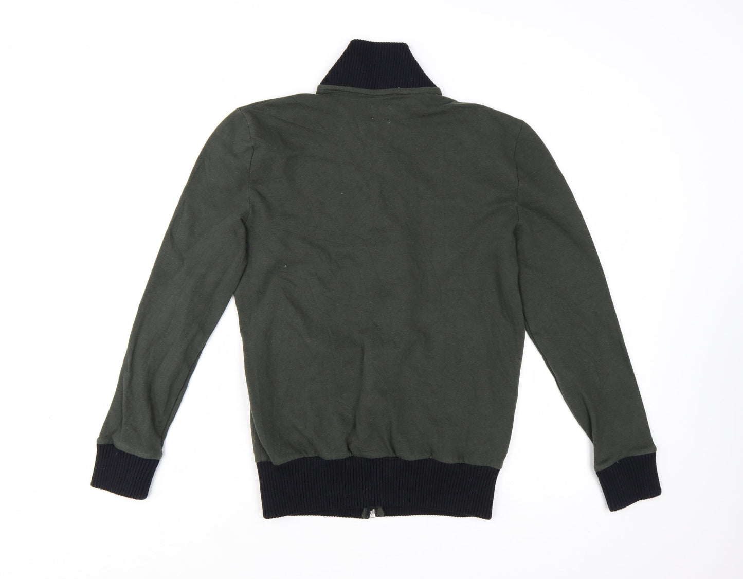 ASOS Men's Green Full Zip Cotton Sweatshirt XS