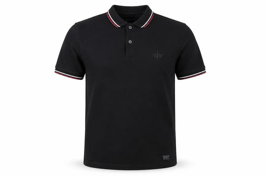 Firetrap Men Black Regular Fit Cotton Blend Polo Shirt M