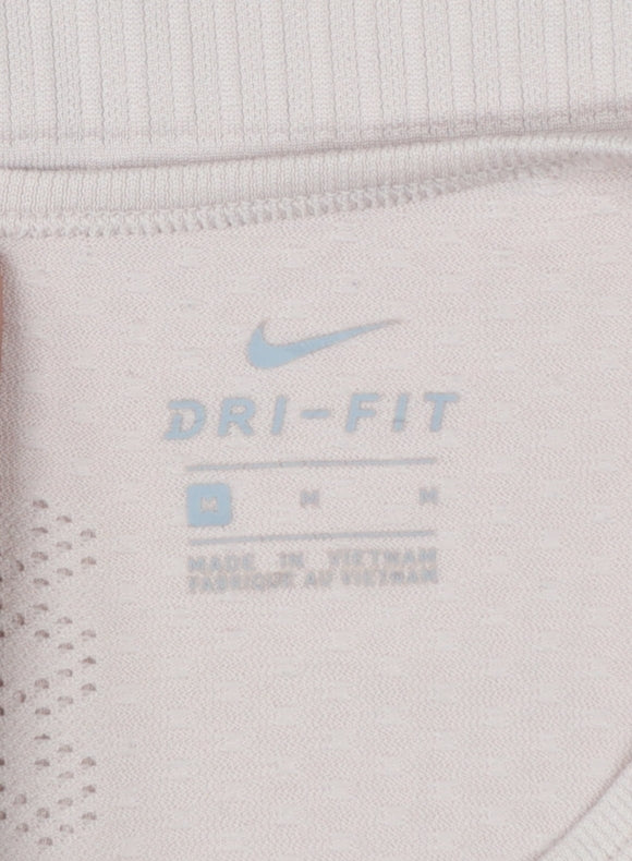Nike Women's Beige Dri-FIT Long Sleeve Running Top Size M