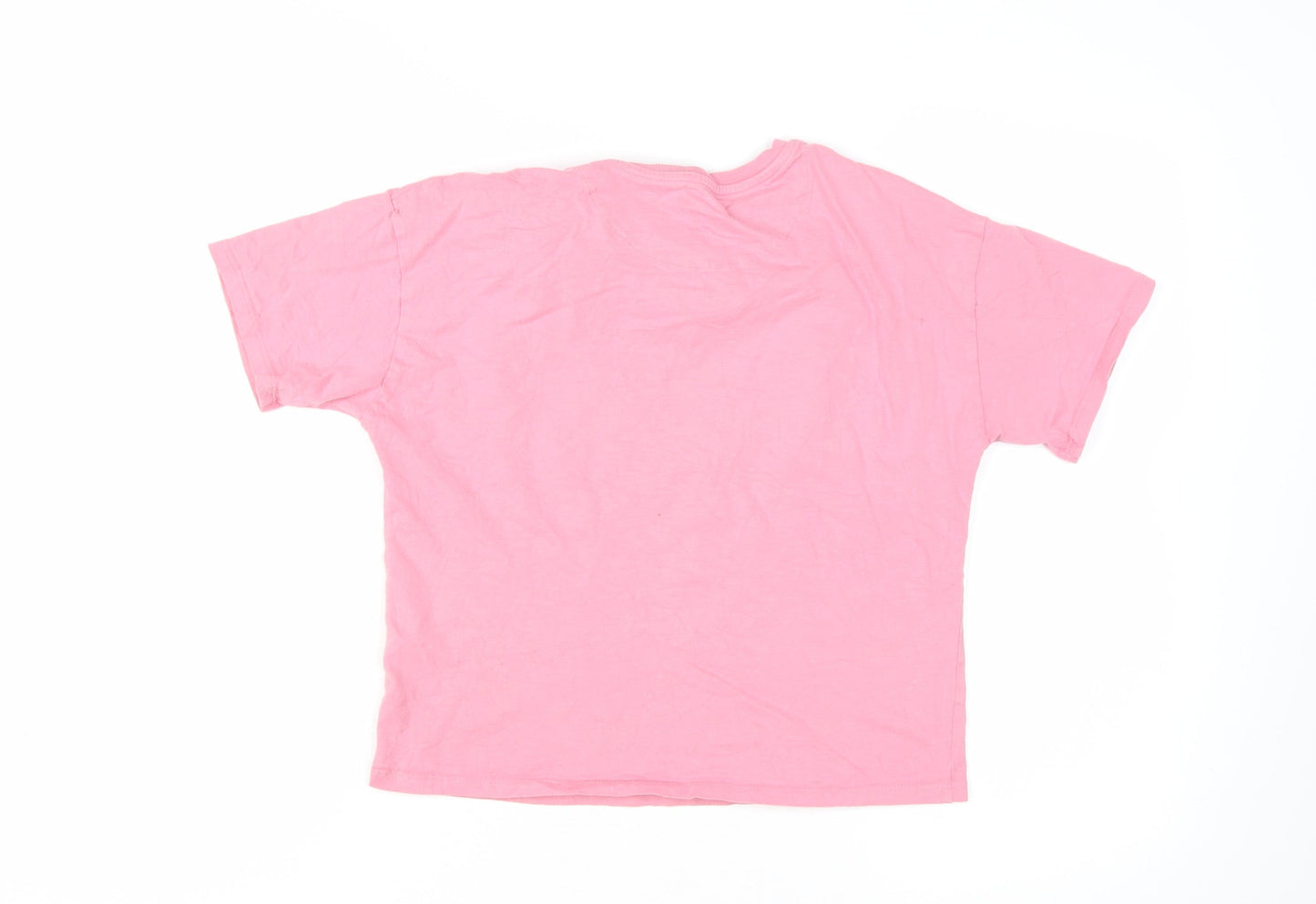 Marks and Spencer Girls Pink Snoopy Graphic Cotton T-Shirt 10-11 Years